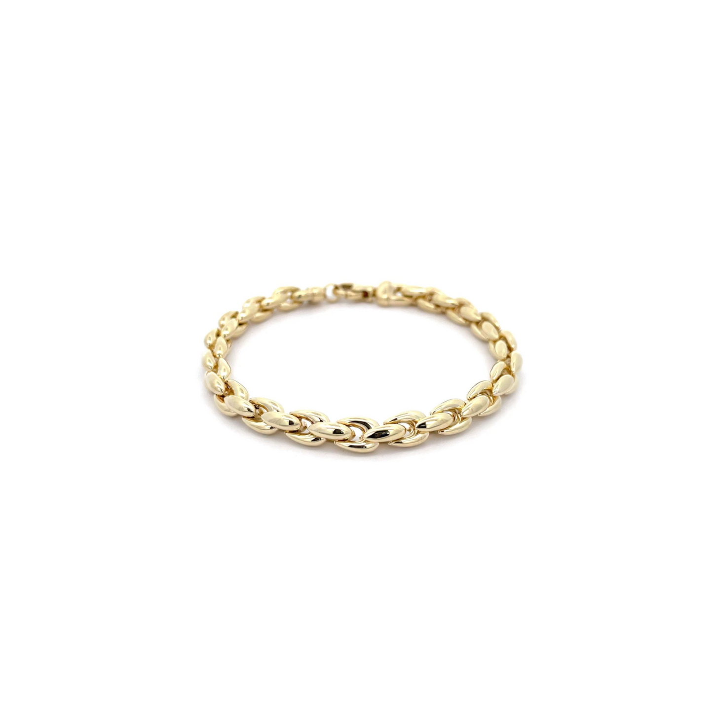 9ct Yellow Gold Wheat Link Bracelet