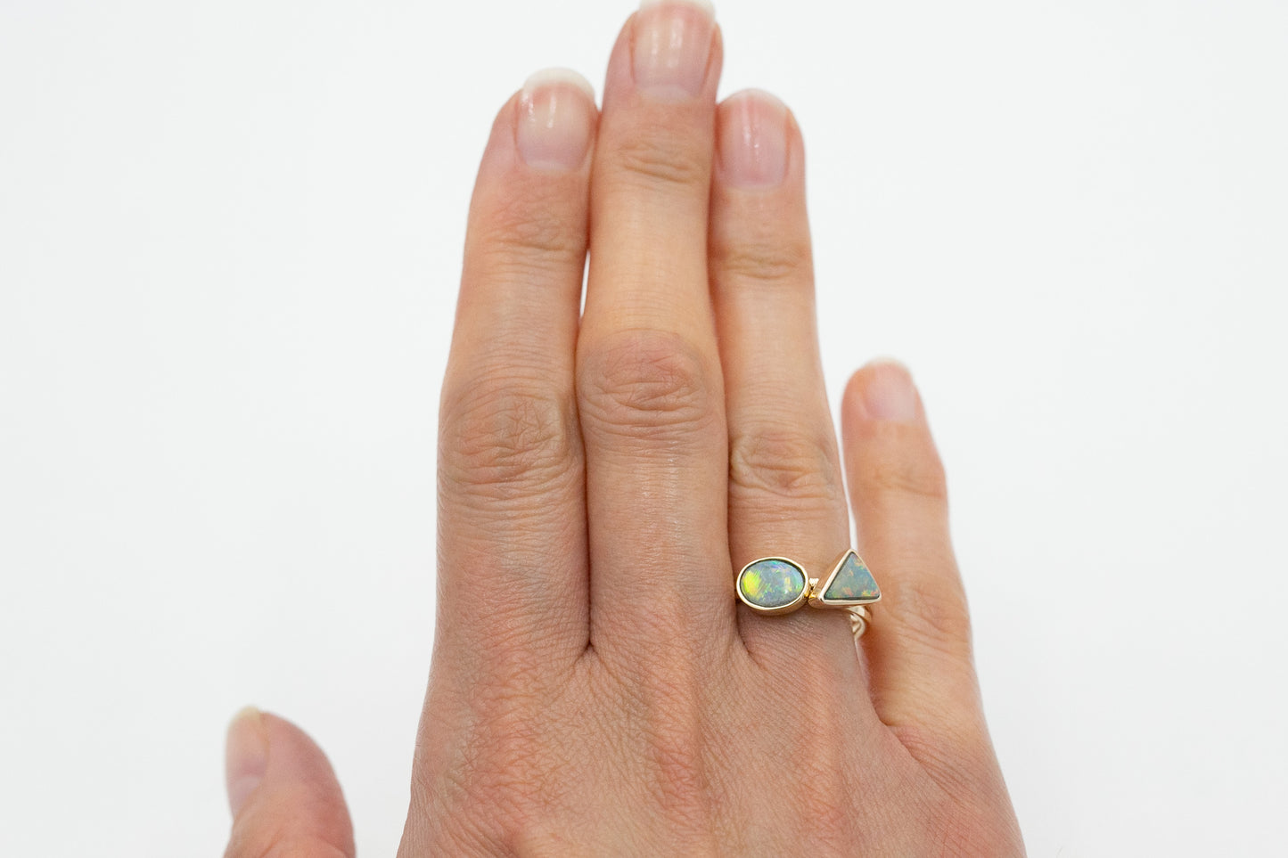 Oval Opal Stacking Ring