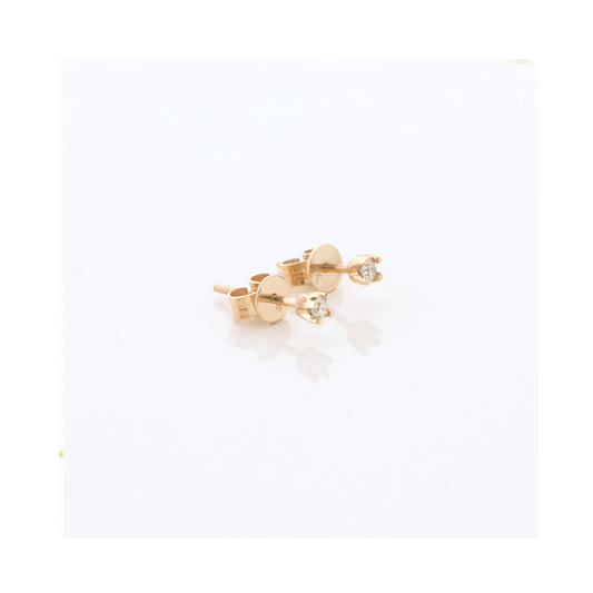 9ct Gold Diamond Studs Handcrafted Pania Fine Jewellery Australia 