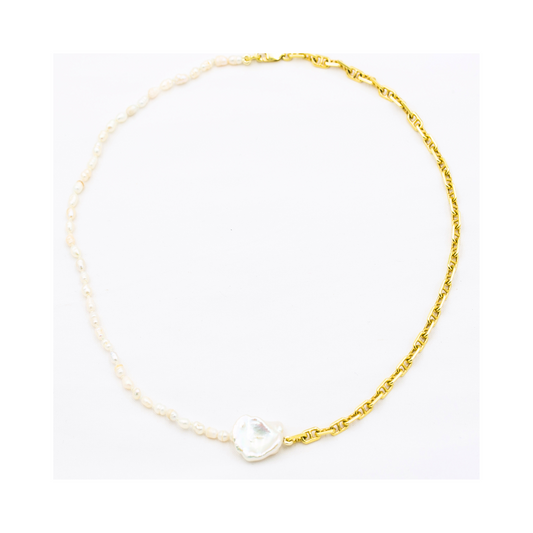 Seed and Keshi Combo Necklace Pania Fine Jewellery 