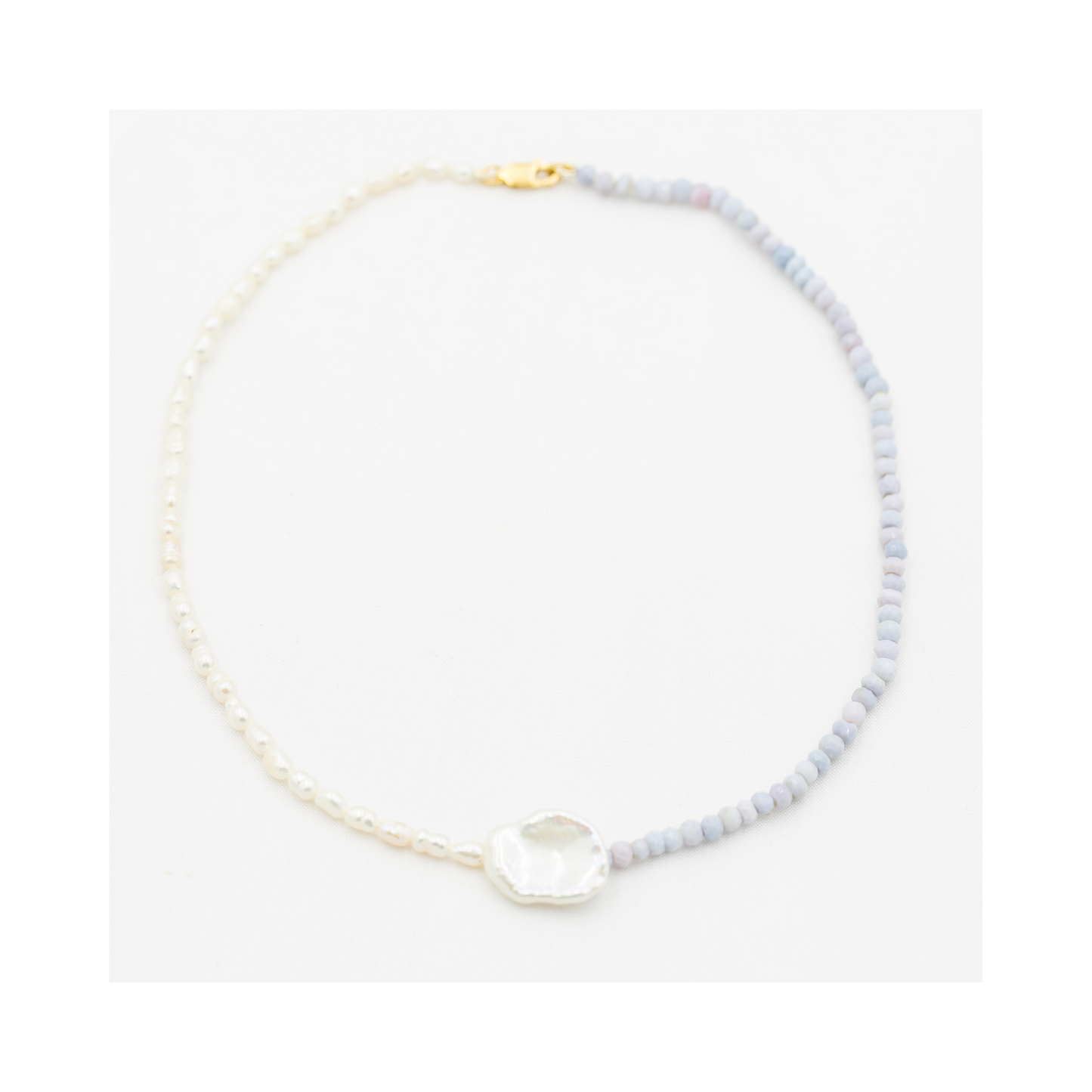 Lilac Opal Duo Necklace