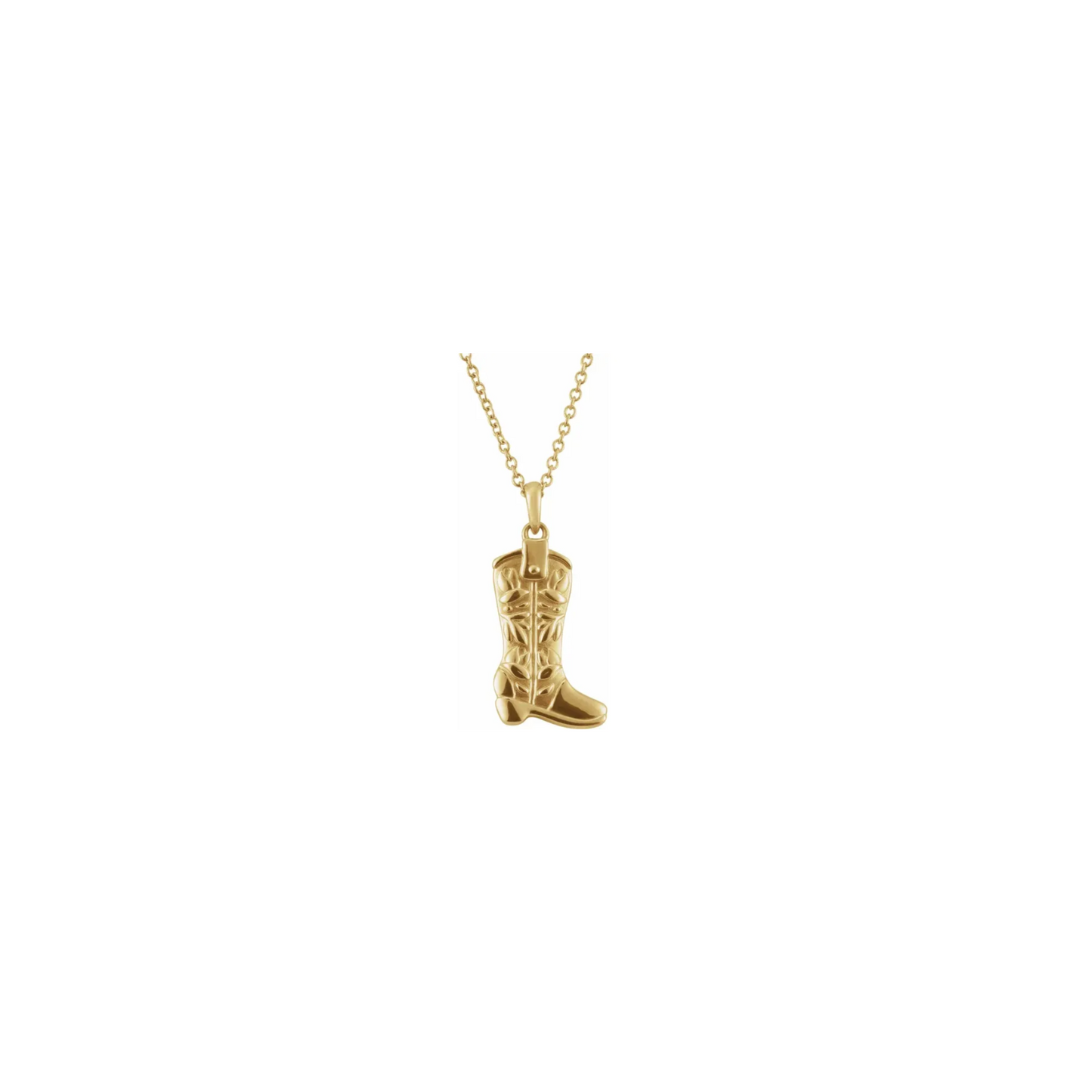 Cowgirl Boot Pendant
