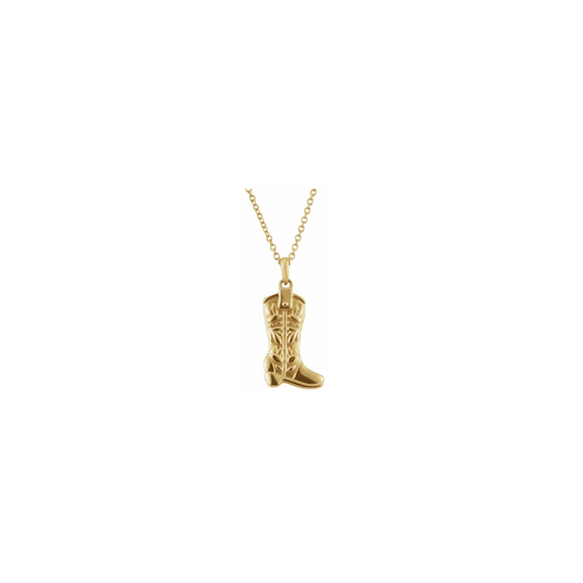 Cowgirl Boot Pendant