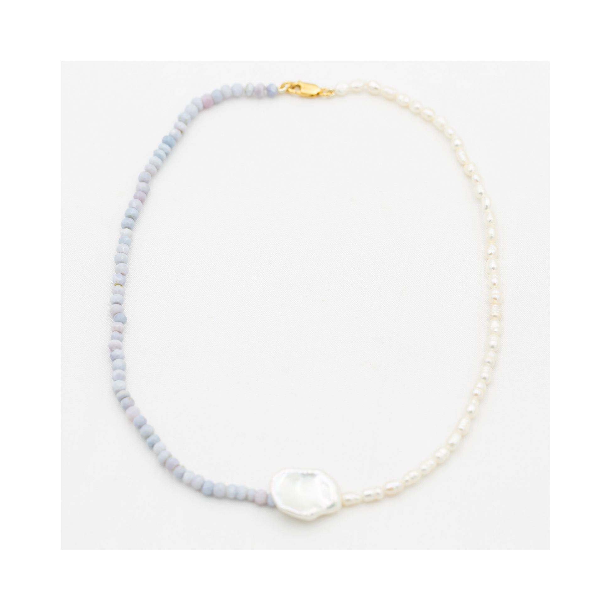 Lilac Opal Duo Necklace