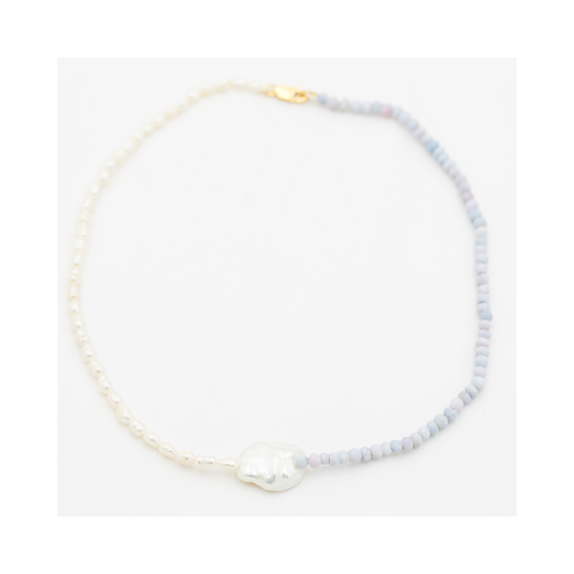 Lilac Opal Duo Necklace