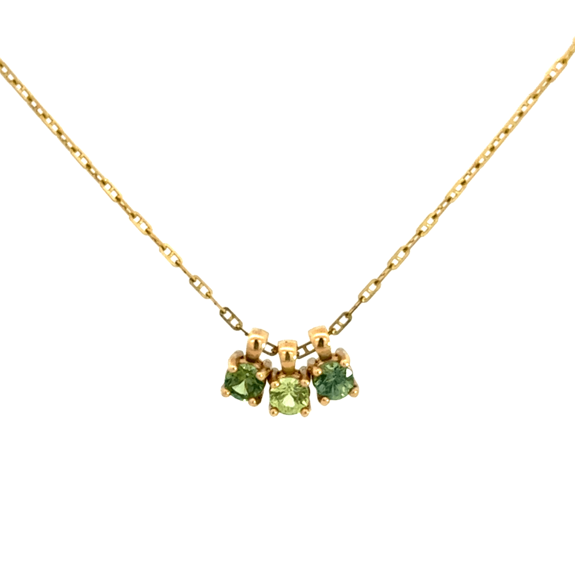 Teal Sapphire Necklace Australian Handcrafted Pania Fine Jewellery 
