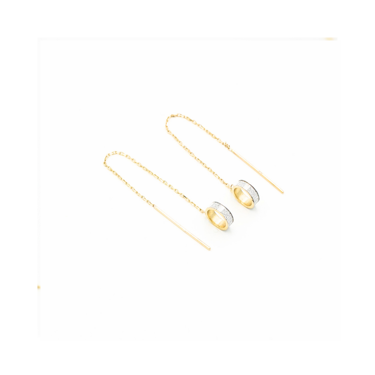 9ct Thread Drop Earrings Handcrafted Pania Fine Jewellery Australia