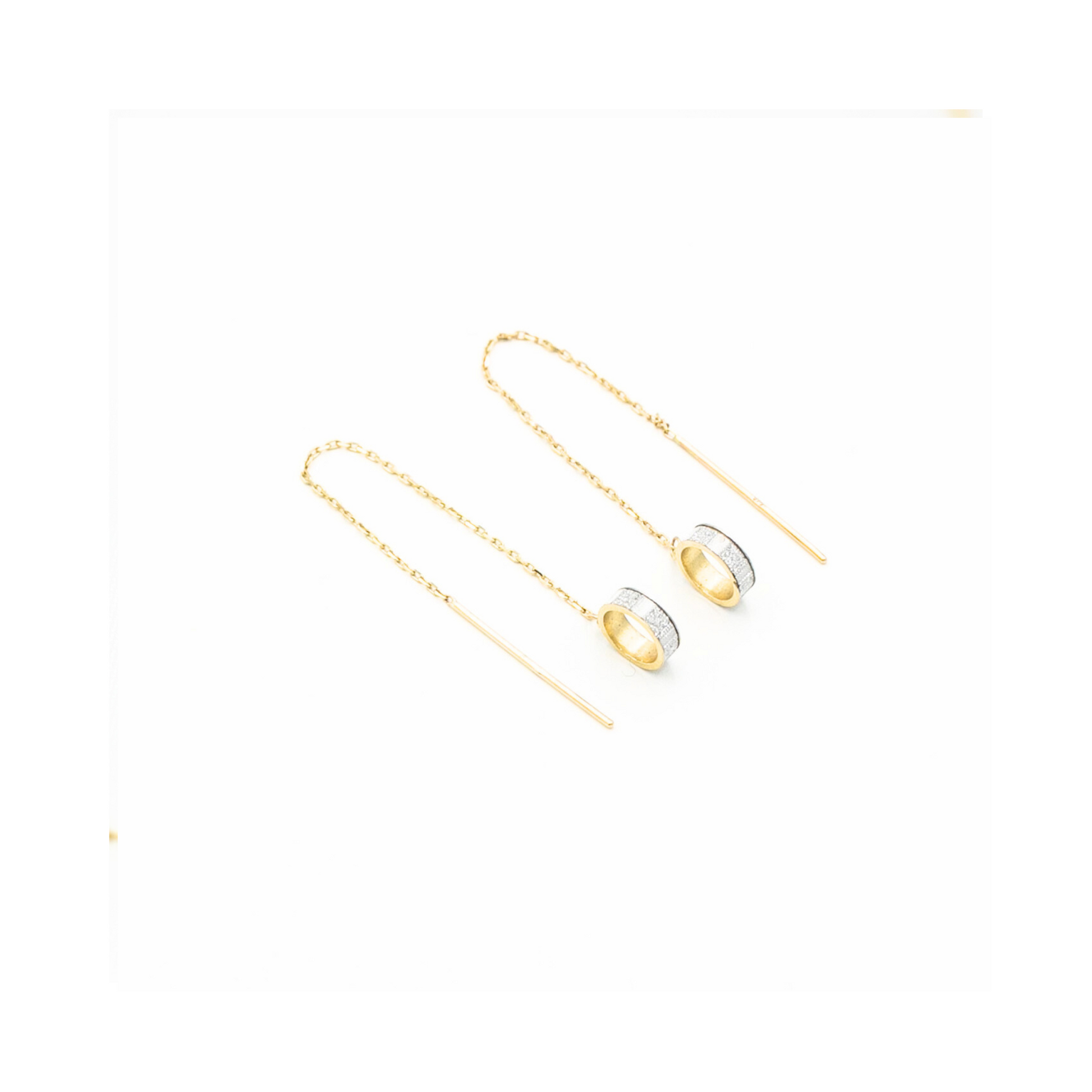 9ct Thread Drop Earrings Handcrafted Pania Fine Jewellery Australia