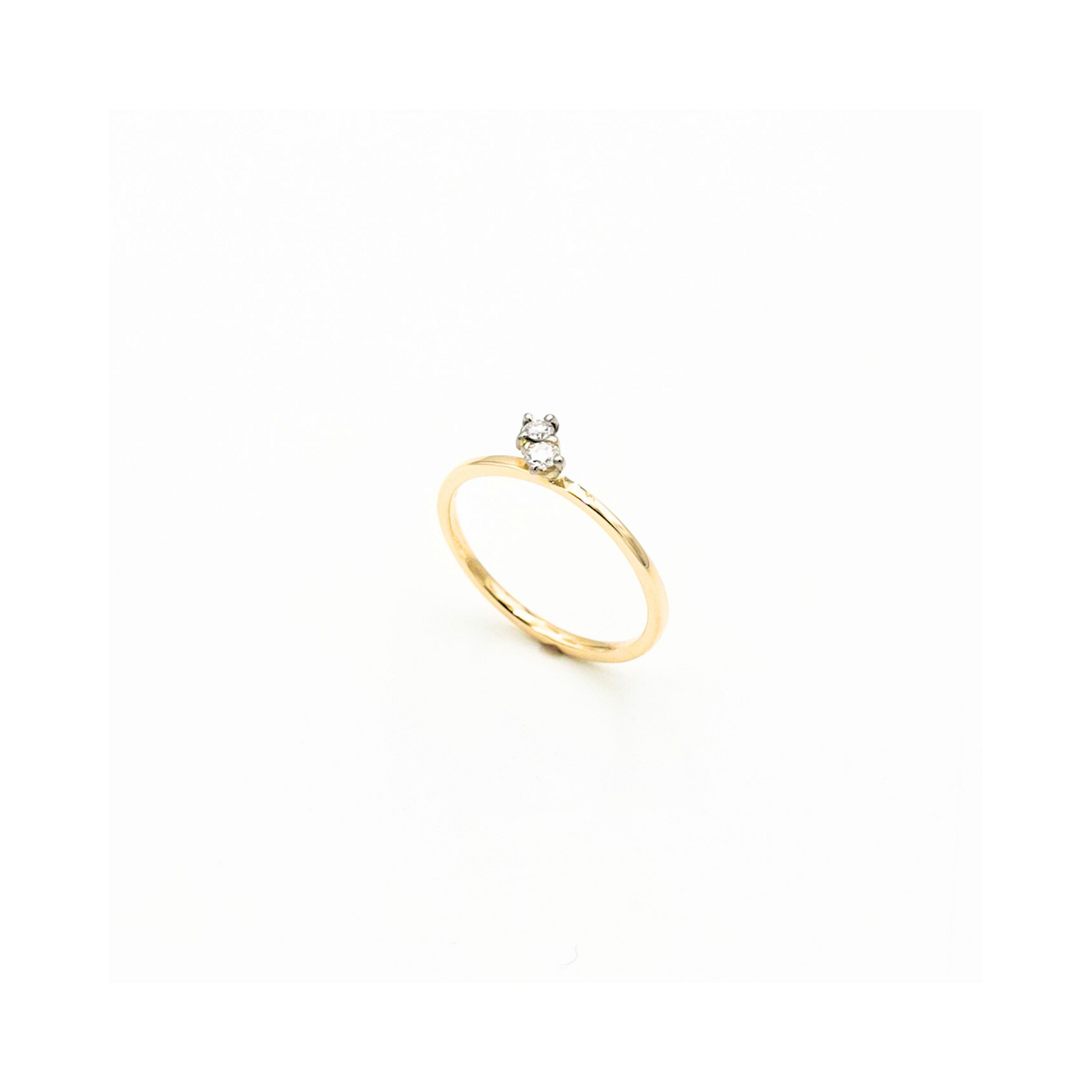 Fine Diamond Stack Ring Handmade Pania Fine Jewellery Australia