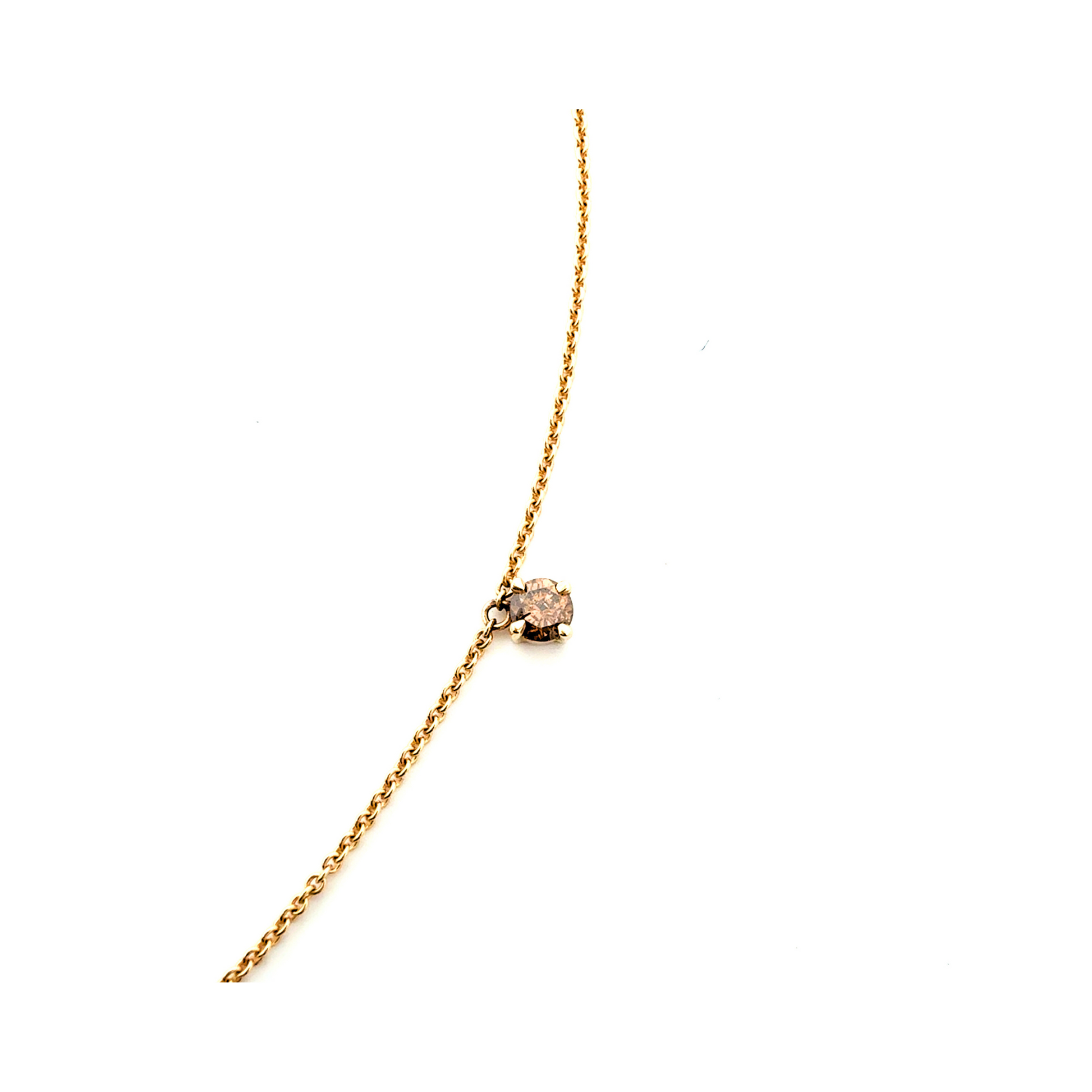Fancy Cognac Diamond Necklace Handcrafted Pania Fine Jewellery Australia