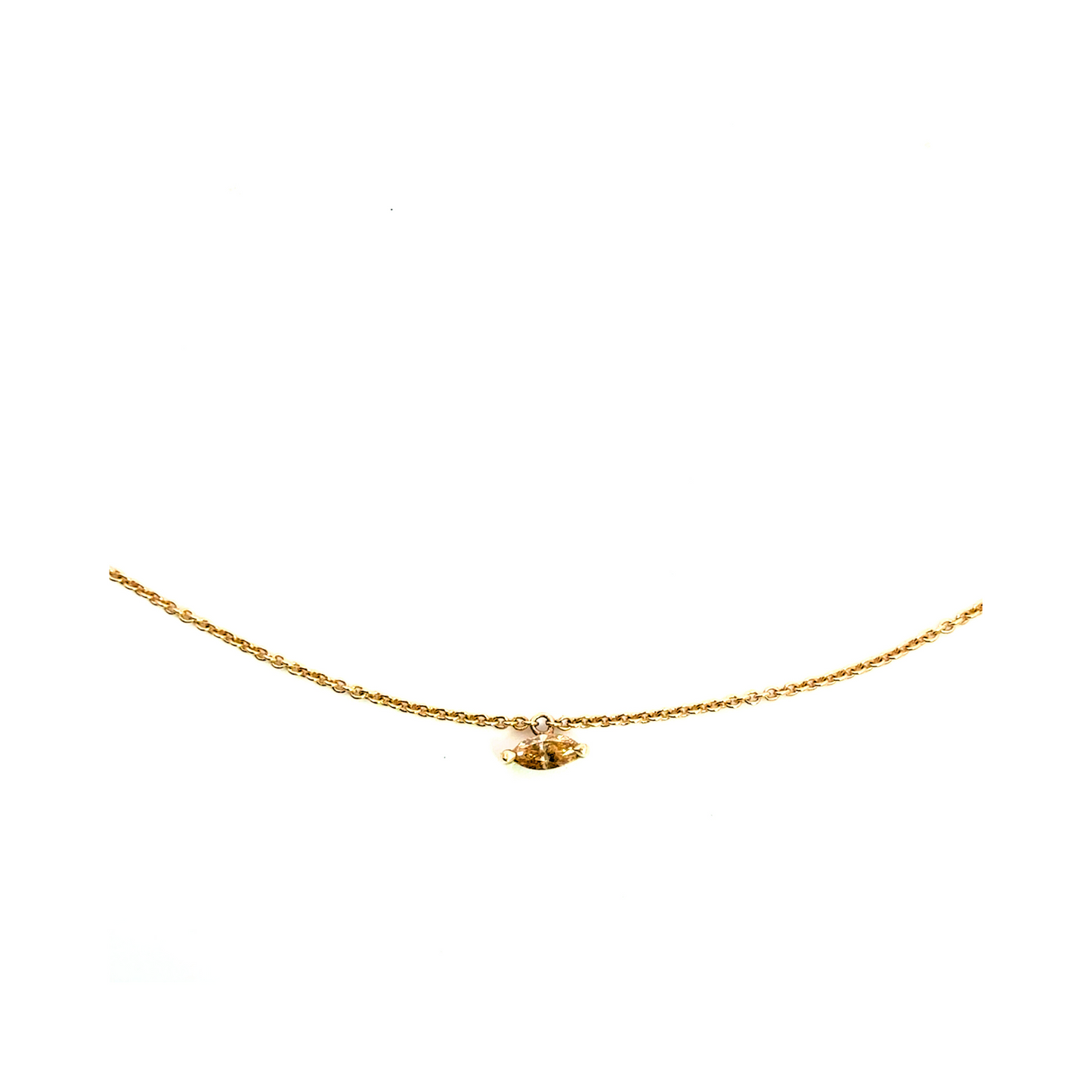 Fancy Cognac Diamond Necklace Handcrafted Pania Fine Jewellery Australia
