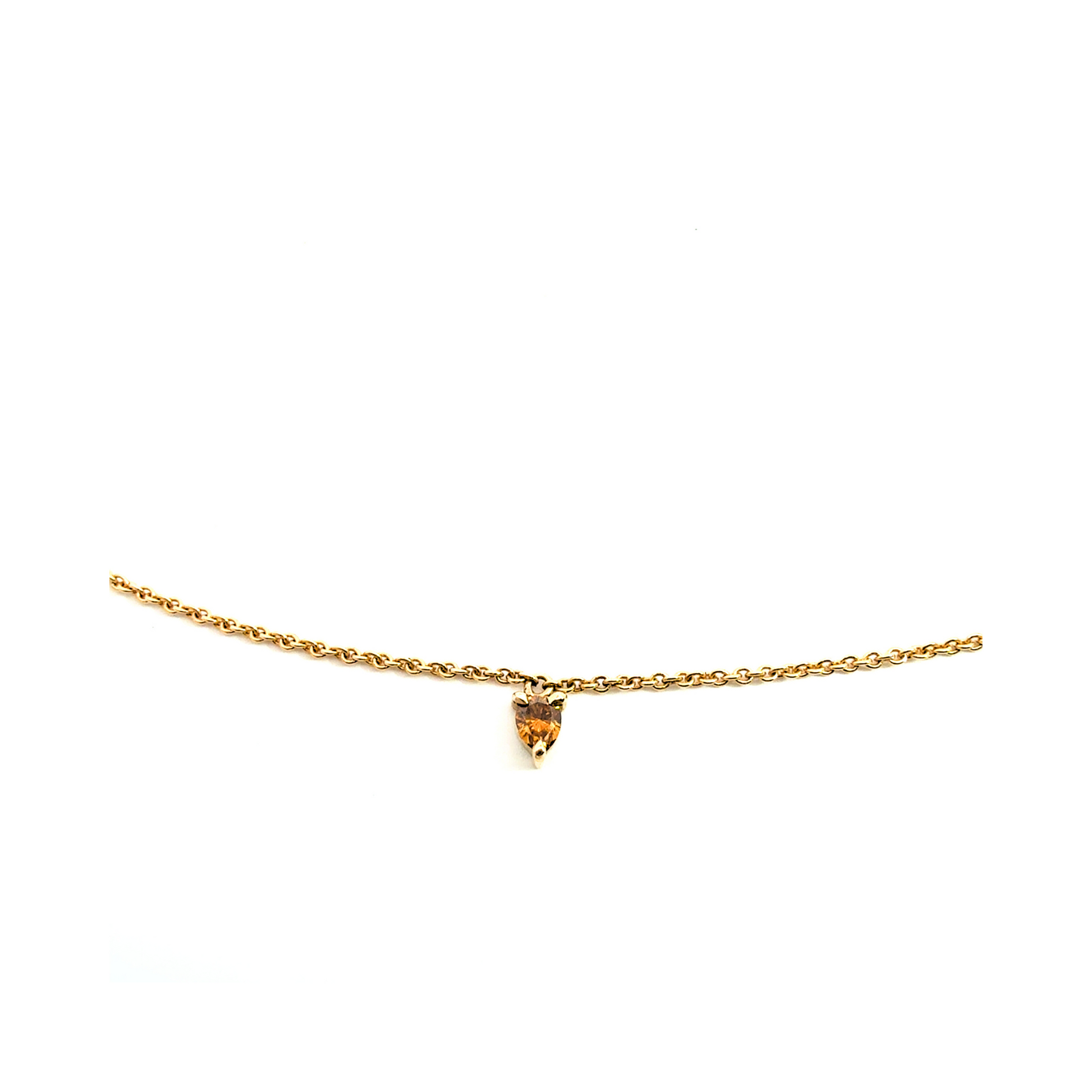 Fancy Cognac Diamond Necklace Handcrafted Pania Fine Jewellery Australia