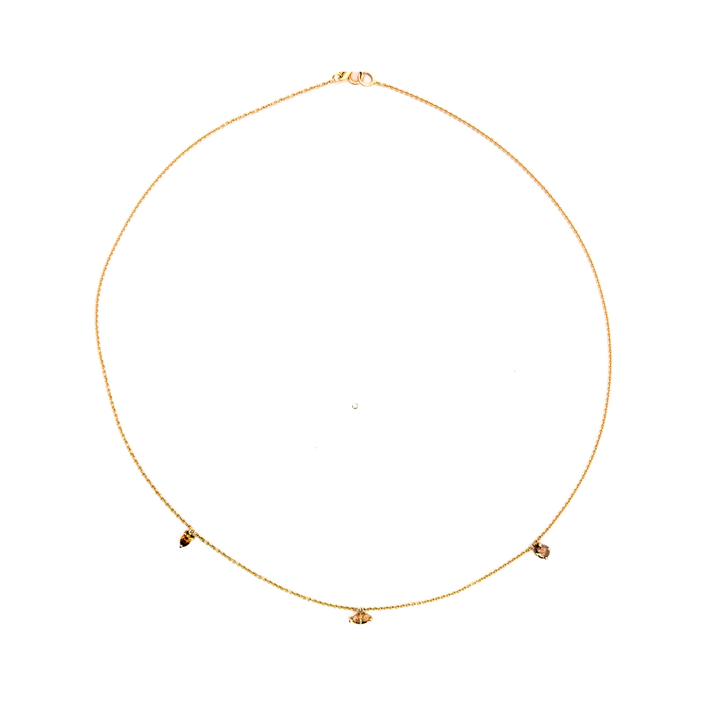 Fancy Cognac Diamond Necklace Handcrafted Pania Fine Jewellery Australia