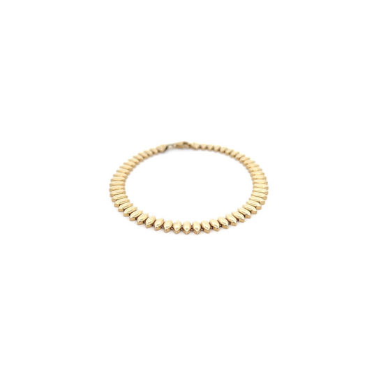 9ct Yellow Gold Lozenge Link Bracelet
