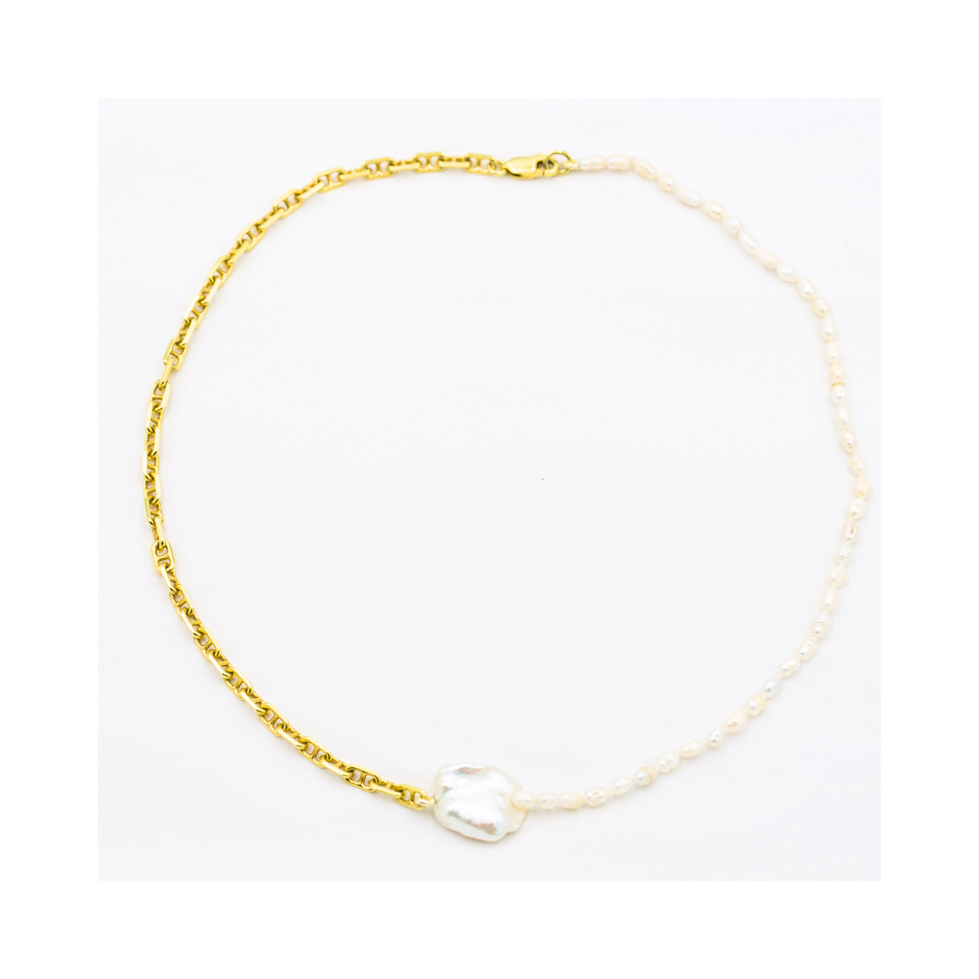 Seed and Keshi Combo Necklace Pania Fine Jewellery 