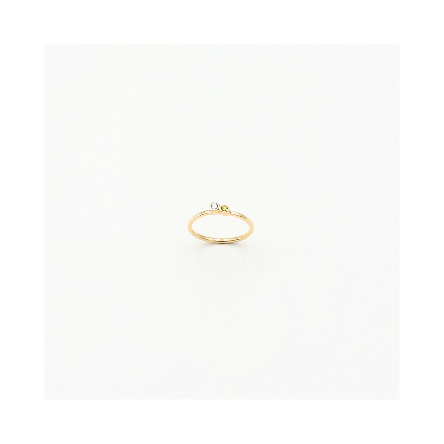 Yellow & White Diamond Stack Ring Pania Fine Jewellery 